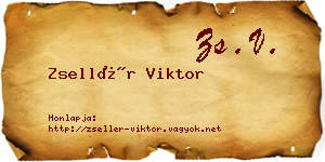 Zsellér Viktor névjegykártya